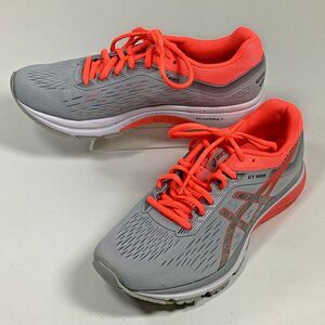 ASICS Running Shoes Womens 8.5 GT1000 Gray Orange FlyteFoam Duomax Gel